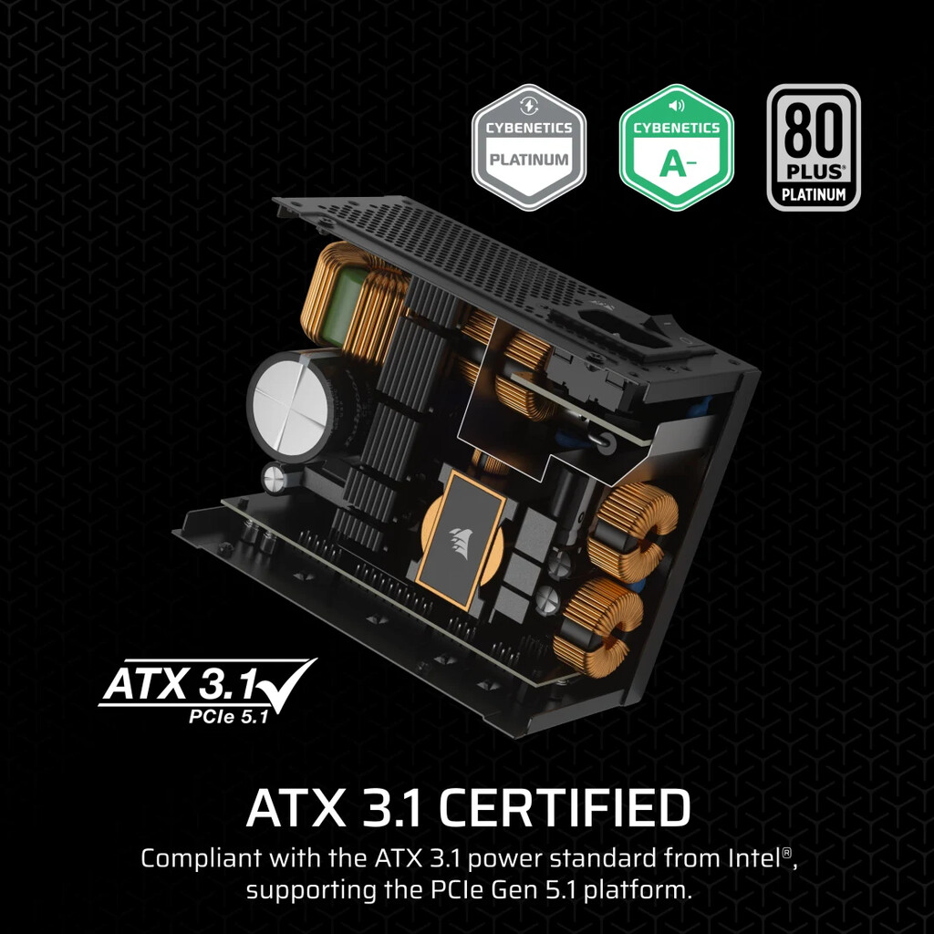 Corsair SF Series CP-9020256-EU power supply unit 850 W 24-pin ATX SFX Zwart - Afbeelding 3