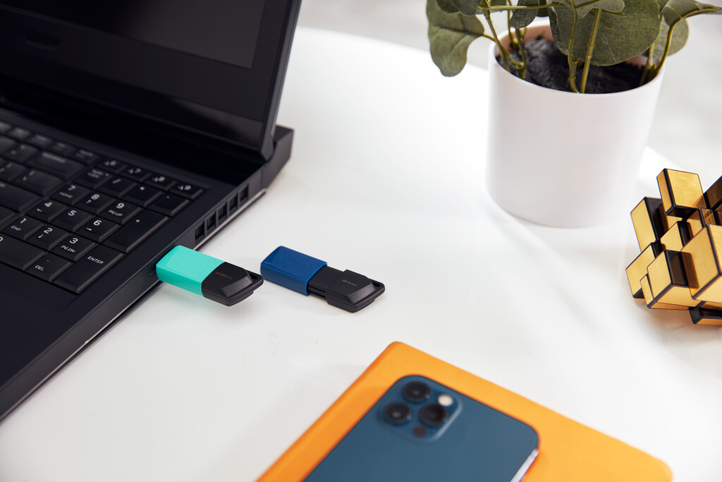 Kingston Technology DataTraveler Exodia M 256 GB, USB 3.2 Gen 1 (zwart + blauwgroen) - Afbeelding 15