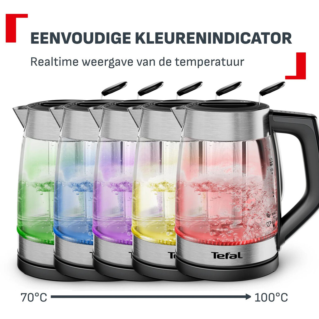 Tefal Element BJ760D 1,7 L waterkoker met temperatuurregeling - Afbeelding 5