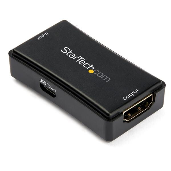 StarTech.com 14m HDMI Signaalversterker, 4K 60Hz, USB Gevoed, HDMI® Inline Repeater & Amplifier, 7.1 audio ondersteuning