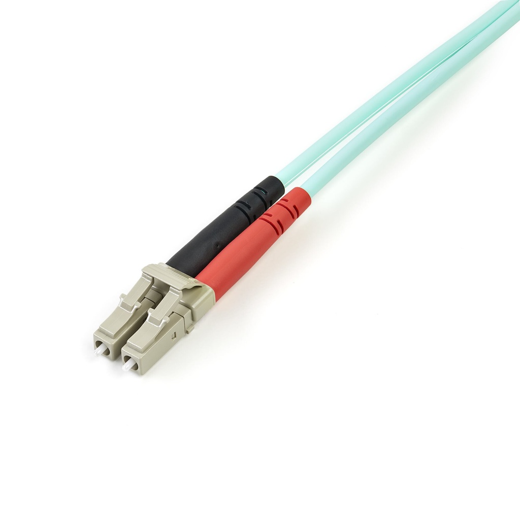 StarTech.com 2m LC/UPC naar LC/UPC OM3 Multimode Glasvezel Netwerkkabel, Full Duplex 50/125µm Zipcord Fiber, 100G Netwerken, LOM - Afbeelding 2