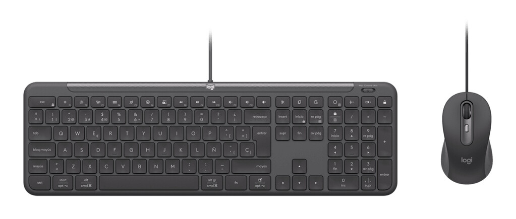 Logitech 920-013359 toetsenbord Inclusief muis Thuis/Werk USB AZERTY Grafiet
