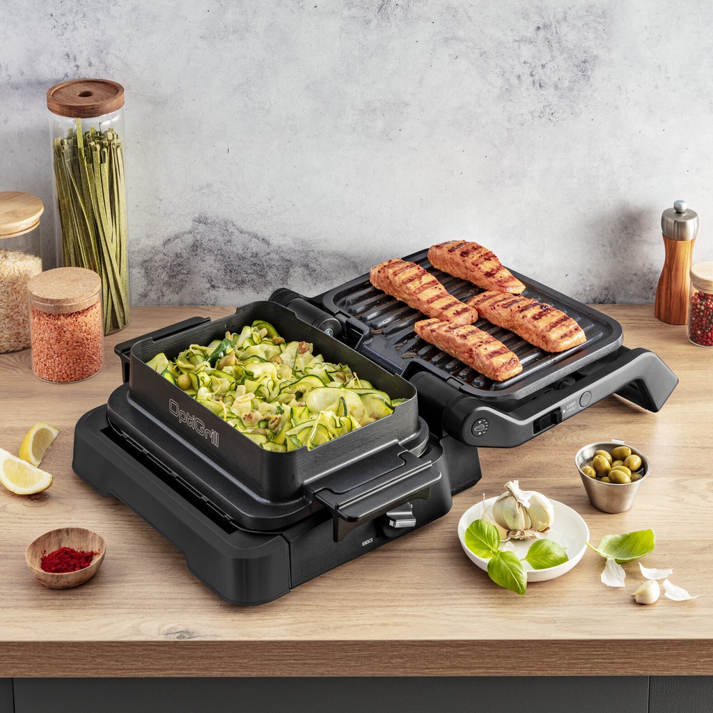 Tefal OptiGrill 4in1 OptiGrill 4-in-1 GC7748 intelligent grill voor complete maaltijden zwart - Afbeelding 17
