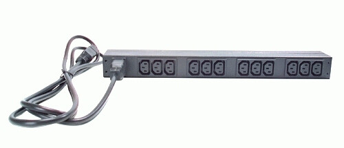 APC Rack PDU AP9565, Basic, 0U/1U, 16A, 230V, (12x) C13, C20 stekker - Afbeelding 2