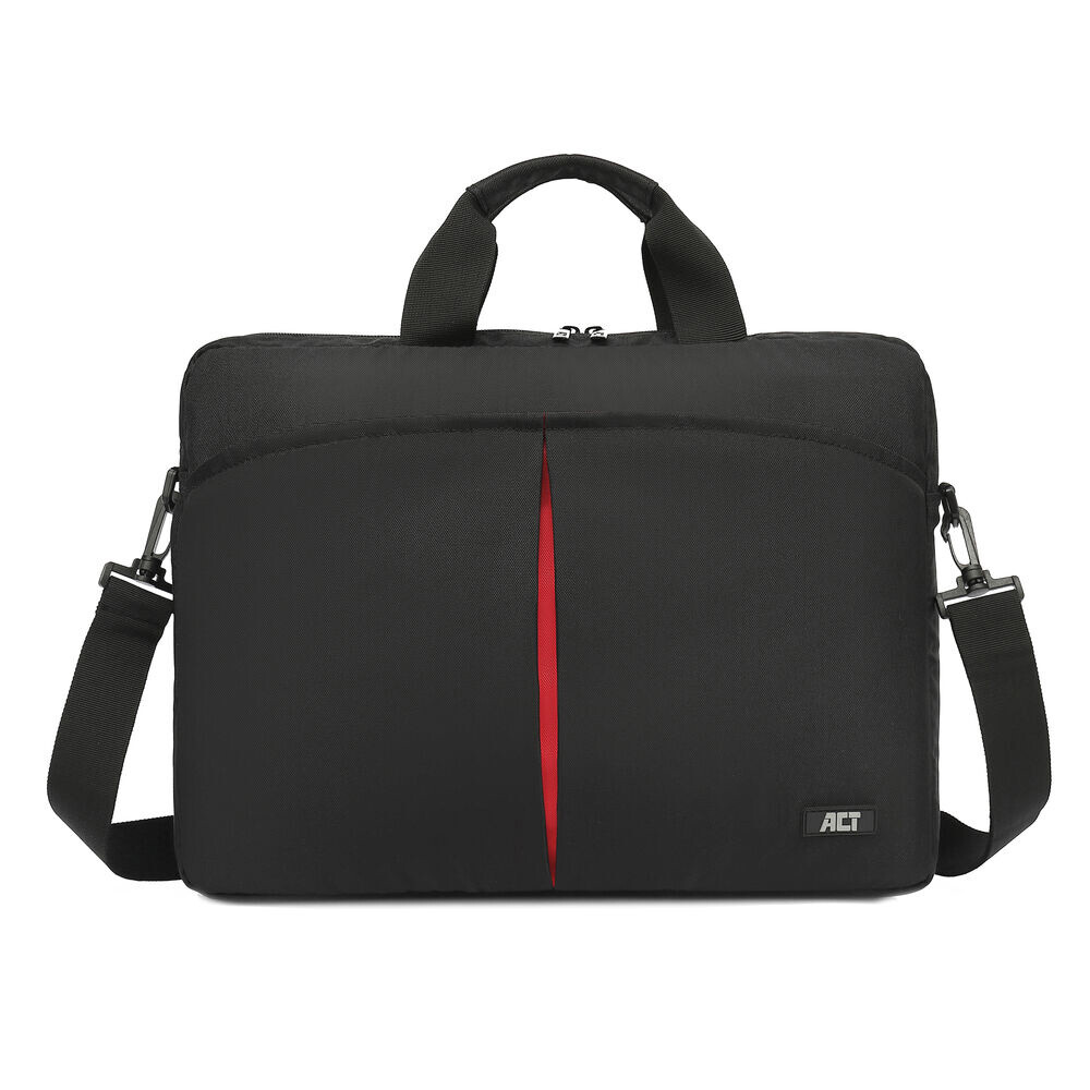 ACT City schoudertas voor laptops tot 16,1”, gemaakt van gerecyclede plastic flessen
