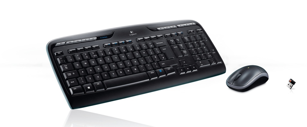 Logitech Wireless Combo MK330 toetsenbord Inclusief muis Kantoor USB QWERTY US International Zwart - Afbeelding 2