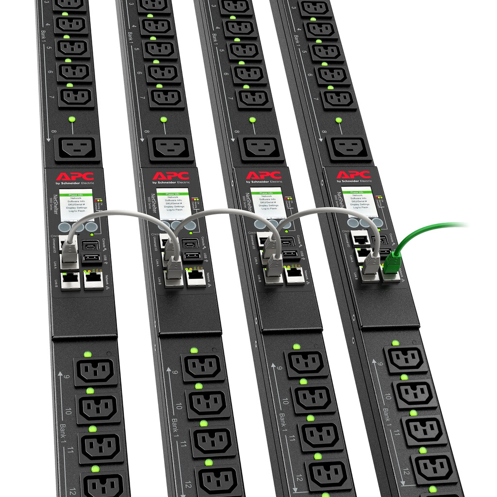 APC NetShelter Switched Rack PDU, 0U, 5.0kW, 200V and 208V, 30A, 21 C13/C15 and 3 C19/C21 outlets - Afbeelding 7