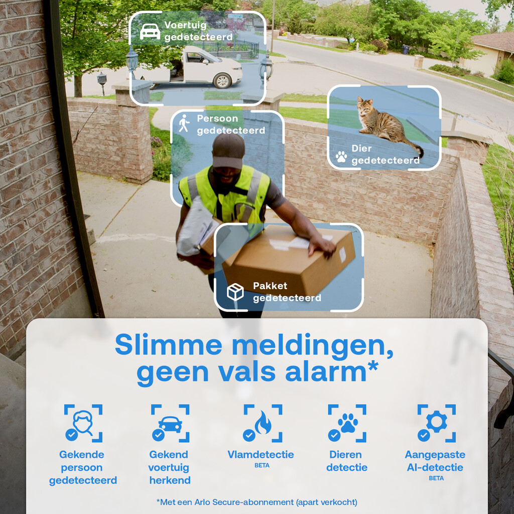Arlo Essential 3 2K-beveiligingscamera, 2-cam met Zonnepaneel Oplader - Afbeelding 5
