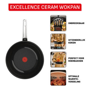 Tefal Excellence Ceram wokpan 28 cm