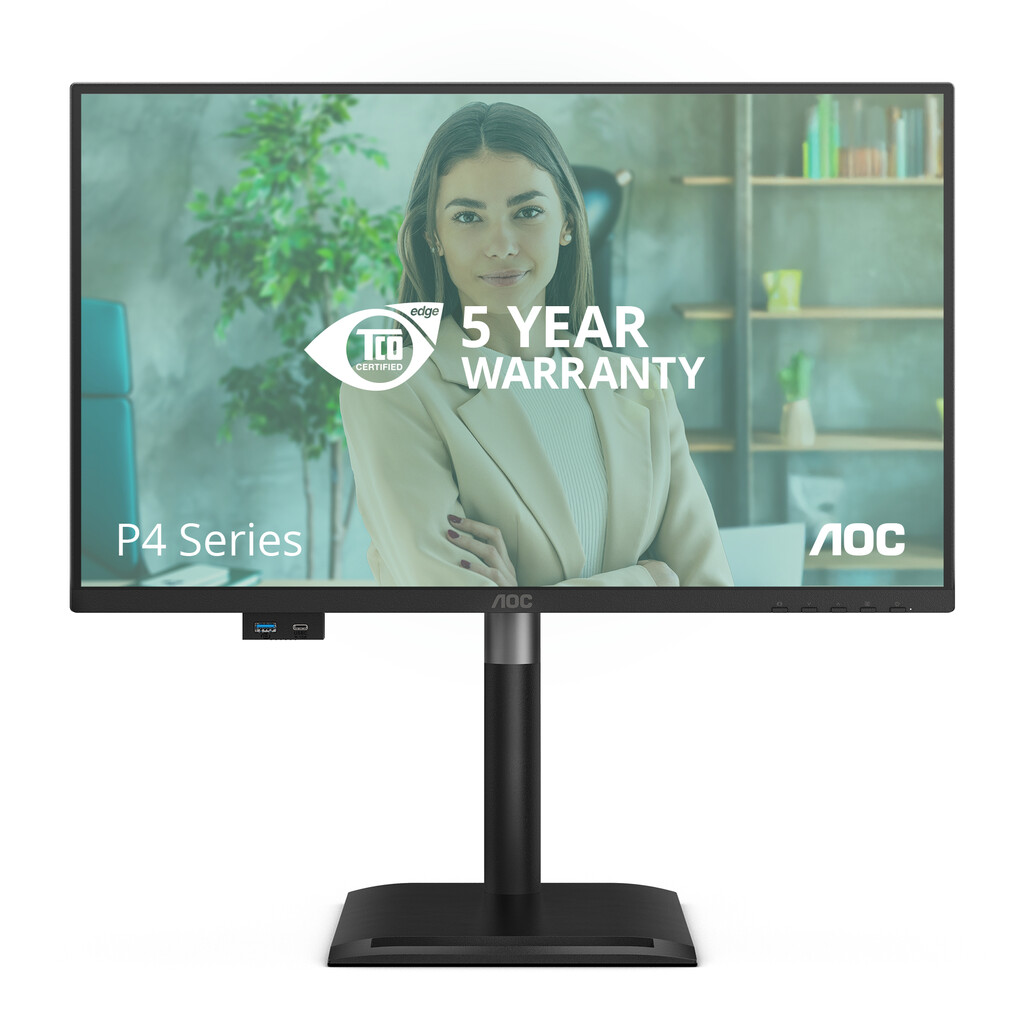 AOC 24P4CV computer monitor 60,5 cm (23.8") 1920 x 1080 Pixels Full HD LED Zwart - Afbeelding 4