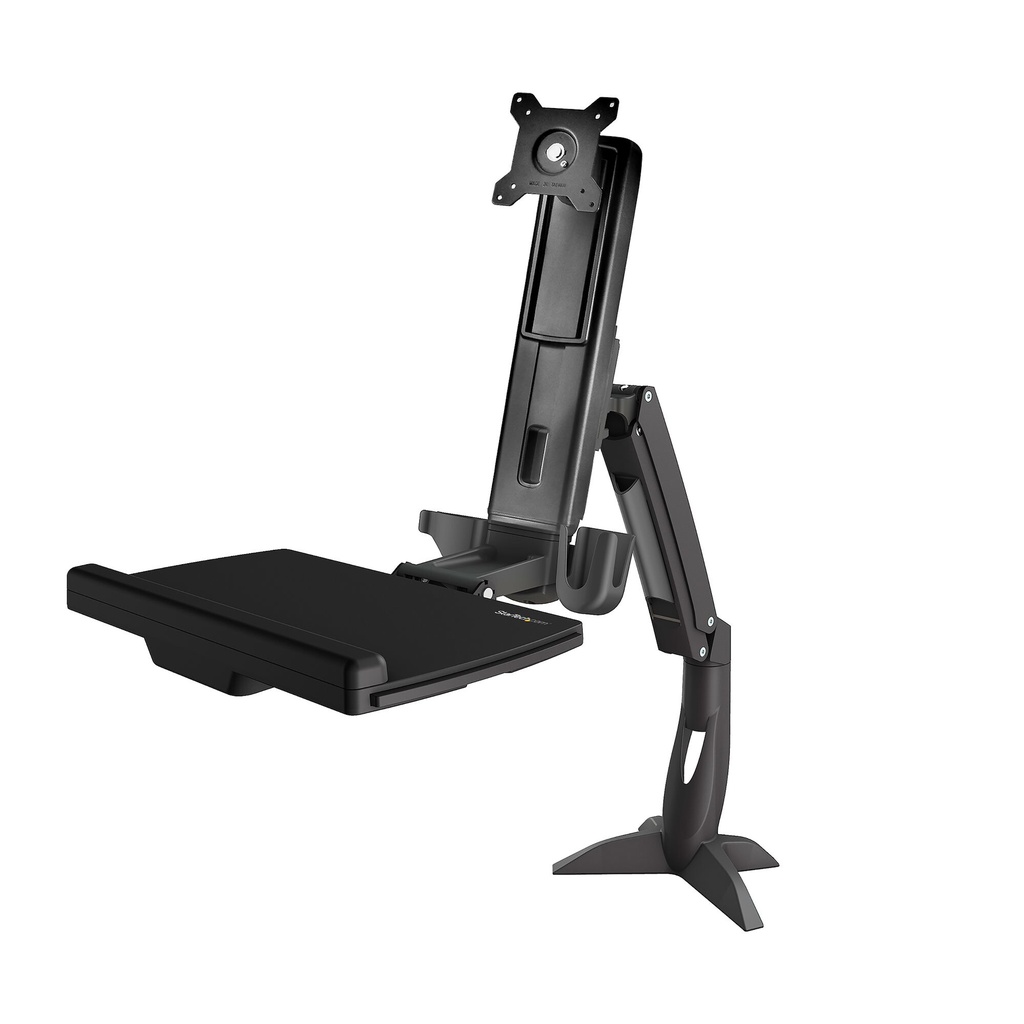 StarTech.com Zit Sta Monitor Arm - Verstelbare Sit-Stand Bureau Arm voor Single 27" Display - VESA Mount - Ergonomisch Full Mot - Afbeelding 2