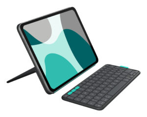 Logitech Flip Folio QWERTZ Duits Bluetooth Grafiet
