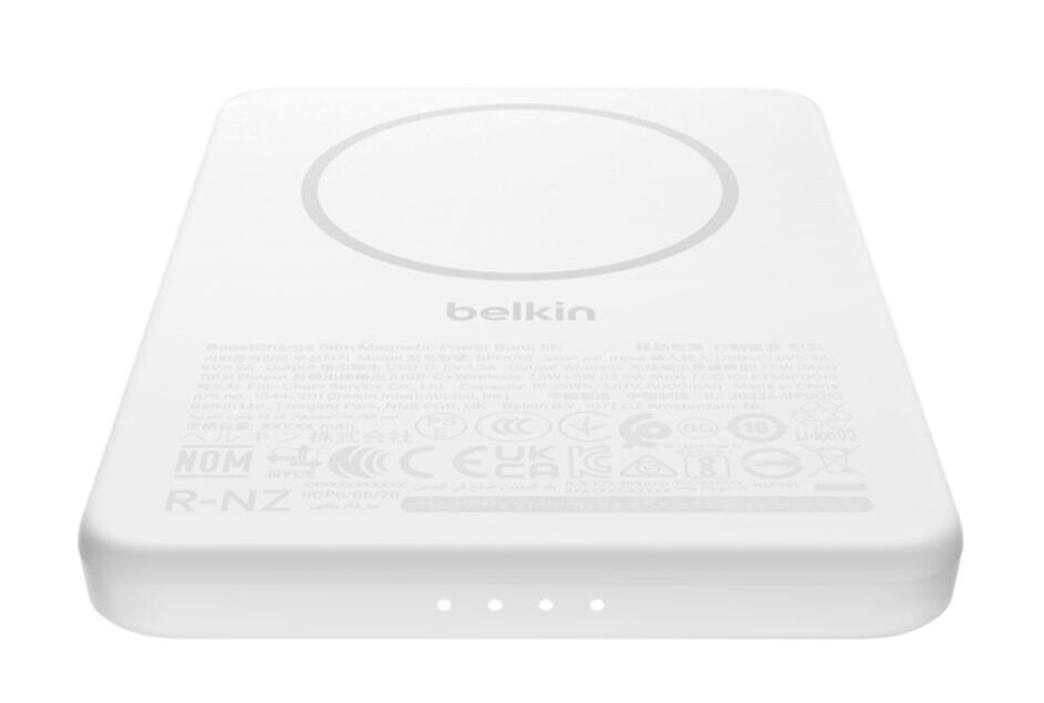 Belkin BPD010hqWH 5000 mAh Draadloos opladen Wit - Afbeelding 4
