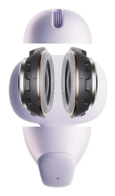 SHOKZ OpenDots Air Headset Draadloos Oorklem Gesprekken/Muziek/Sport/Elke dag Bluetooth Paars - Afbeelding 3