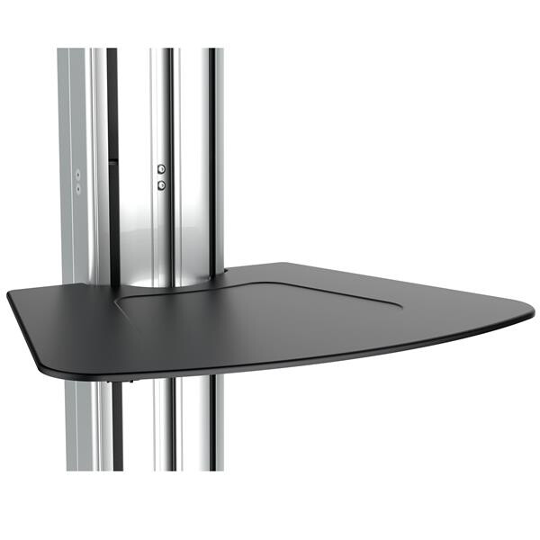 StarTech.com Verrijdbare TV Standaard - Mobiele TV Vloerstandaard voor 32-75" VESA Scherm (40kg) - TV Trolley met Plank - Univer - Afbeelding 2