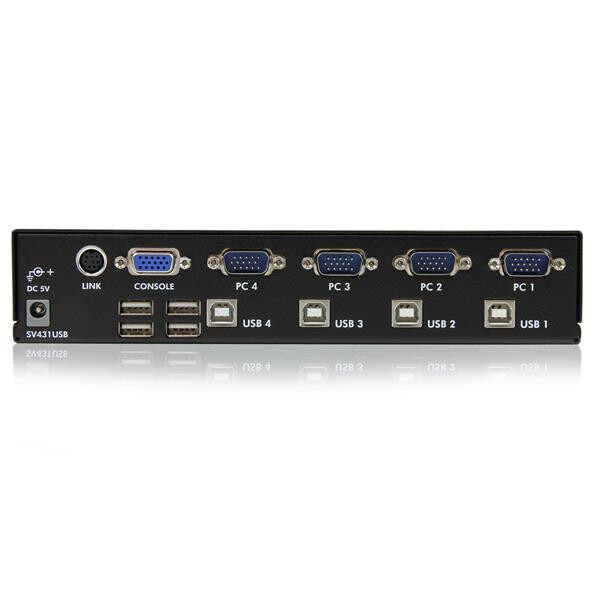 StarTech.com 4-poort Professionele VGA USB KVM-Switch met Hub - Afbeelding 3