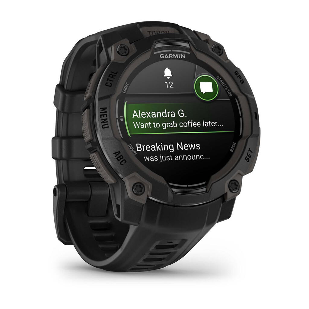 Garmin Instinct 3 AMOLED 3,05 cm (1.2") 45 mm Digitaal 390 x 390 Pixels Touchscreen Zwart GPS - Afbeelding 2