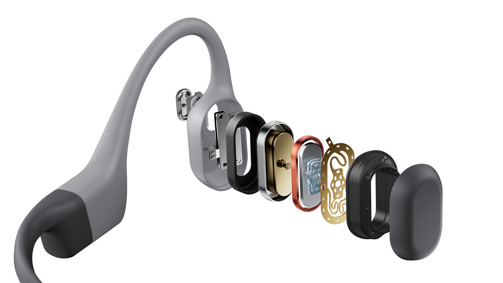 SHOKZ OpenSwim Pro Headset Draadloos Open-ear Sporten Bluetooth Grijs - Afbeelding 3