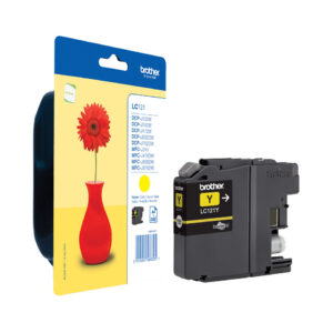 Brother LC121YBP inktcartridge 1 stuk(s) Origineel Normaal rendement Geel