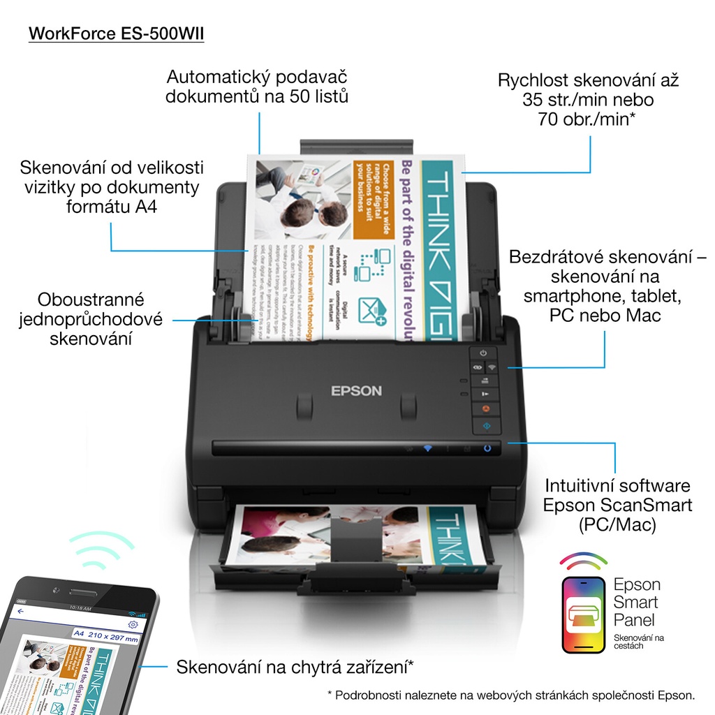 Epson WorkForce ES-500WII - Afbeelding 4