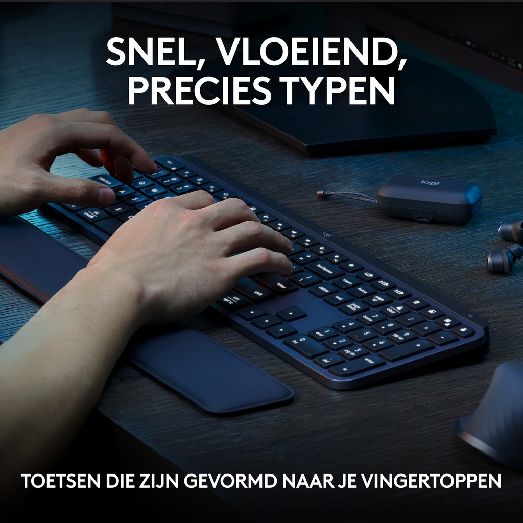Logitech Master 920-011607 toetsenbord Inclusief muis Kantoor Bluetooth AZERTY Frans Grafiet - Afbeelding 3