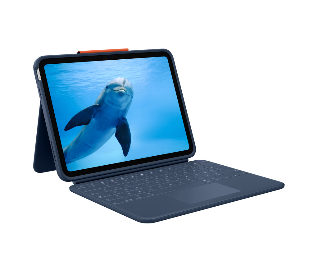 Logitech Rugged Combo 4 Touch AZERTY Frans Smart Connector Blauw - Afbeelding 3