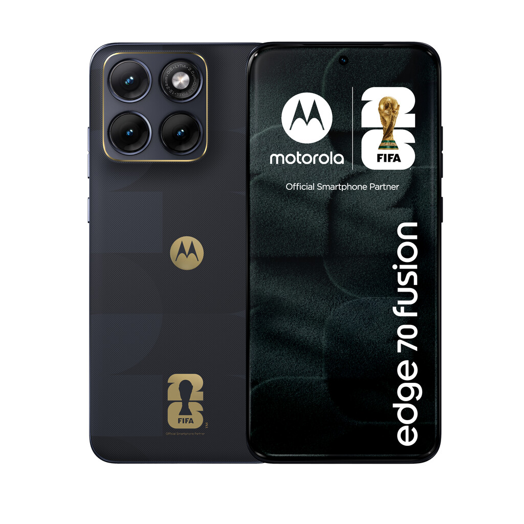 Motorola edge 70 fusion FIFA Edition 17,2 cm (6.78") Dual SIM Android 16.0 5G USB Type-C 8 GB 256 GB 5200 mAh Zwart