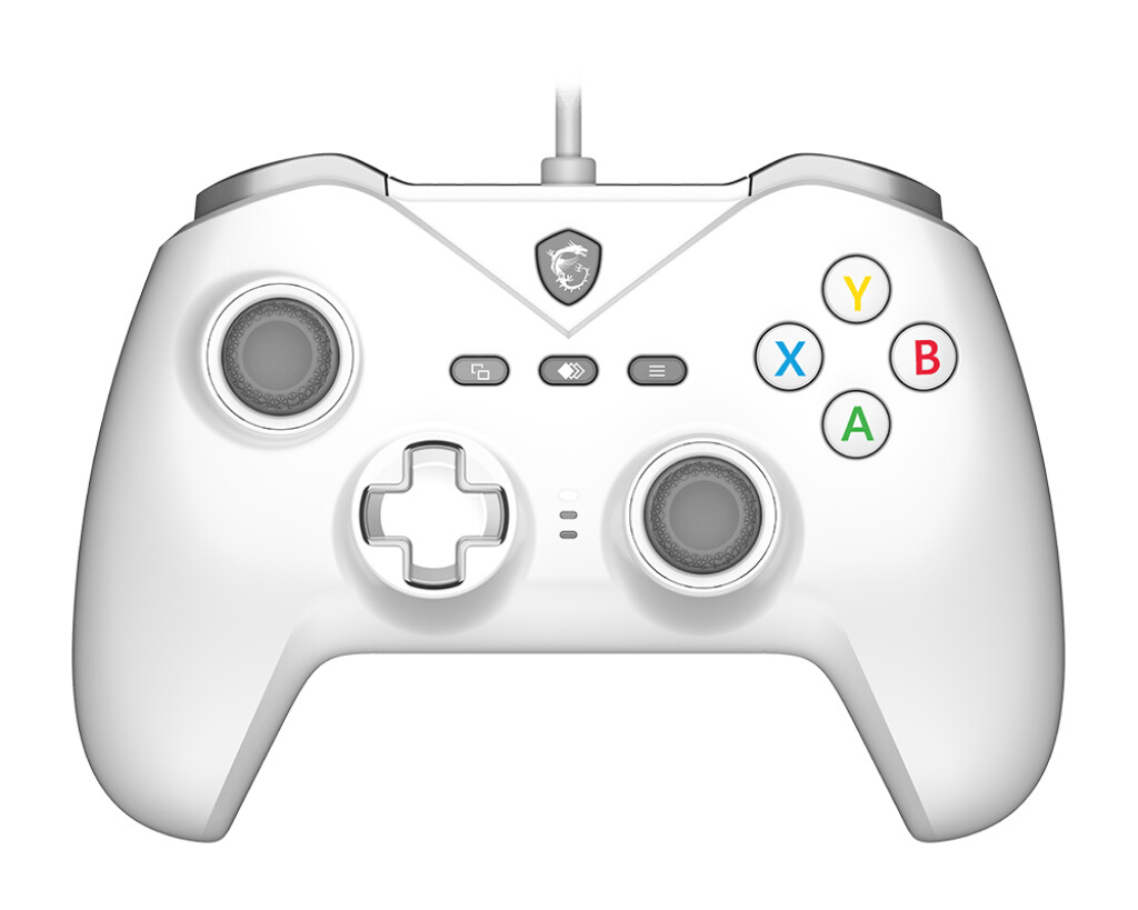 MSI FORCE GC200 WHITE game controller Wit USB Gamepad Analoog/digitaal Android, PC