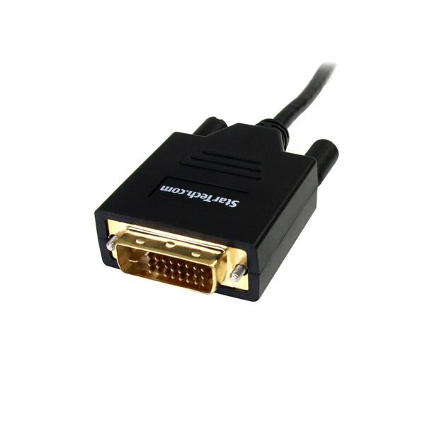 StarTech.com 1,8m Mini DisplayPort naar DVI Kabel, Mini DP naar DVI Adapter Kabel, 1080p Video, Passieve mDP 1.2 naar DVI-D Sing - Afbeelding 2