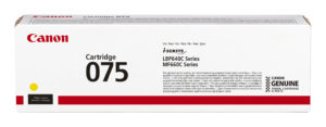 Canon 075 tonercartridge 1 stuk(s) Origineel Geel