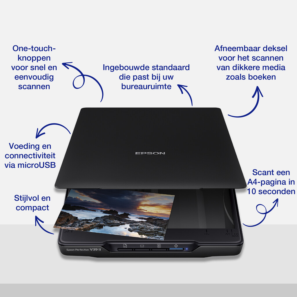 Epson Perfection V39II A4 flatbed foto- en documentscanner met standaard - Afbeelding 13
