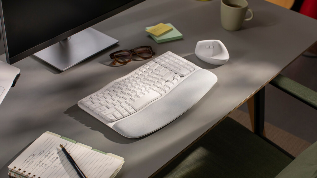 Logitech 920-012284 toetsenbord Kantoor RF-draadloos + Bluetooth QWERTZ Duits Wit - Afbeelding 9
