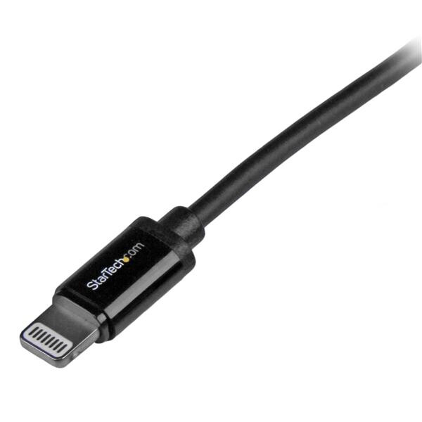 StarTech.com 1 m zwarte Apple 8-polige Lightning connector naar USB-kabel voor iPhone / iPod / iPad - Afbeelding 2