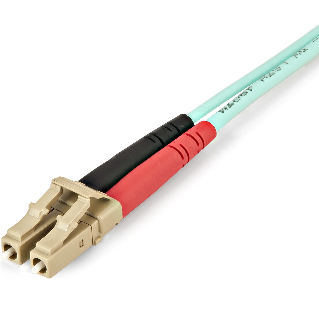 StarTech.com 1m LC naar LC (UPC) OM4 Multimode Glasvezel Netwerkkabel, 50/125µm LOMMF/VCSEL Zipcord Fiber, 100G Netwerken, Low - Afbeelding 3