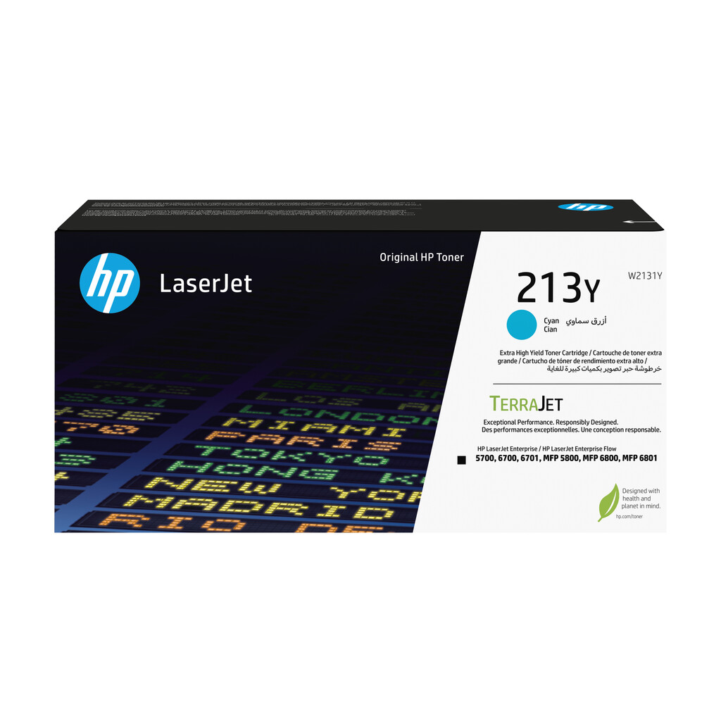 HP 213Y originele extra high-capacity LaserJet-tonercartridge, cyaan