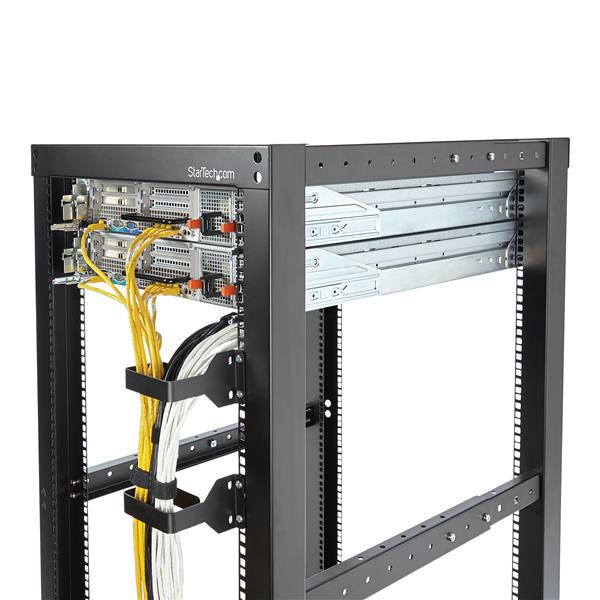 StarTech.com 1.5U Multi-Directionele Verticale 6 x 10cm Server Rack Kabelmanagement D-Ring Haak; Rackmonteerbare Netwerk Kabelor - Afbeelding 4