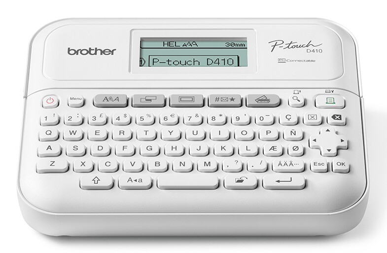 Brother PT-D410VP labelprinter ZINK (Zero-Ink) 180 x 180 DPI Bedraad TZe QWERTY