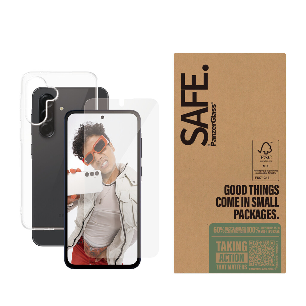 PanzerGlass SAFE. by ® 2-in-1 Bundle Samsung Galaxy A36 5G | Bulk Doorzichtige schermbeschermer 50 stuk(s) - Afbeelding 2