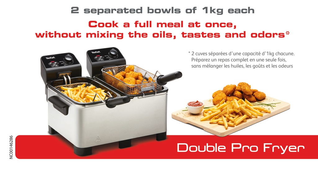 Tefal Double Pro FR3610 dubbele friteuse - Afbeelding 9
