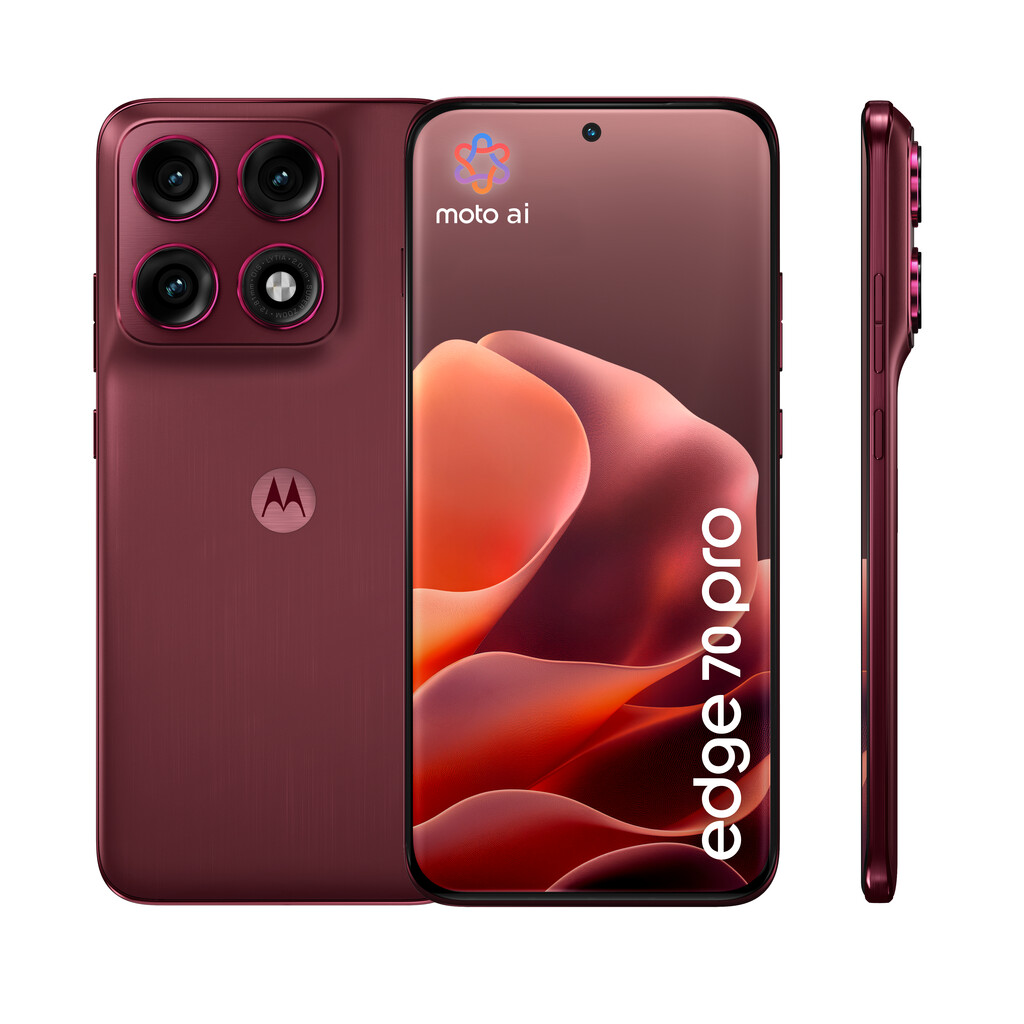 Motorola edge 70 pro 17,2 cm (6.78") Dual SIM Android 16.0 5G USB Type-C 8 GB 256 GB 6500 mAh Bordeaux - Afbeelding 2