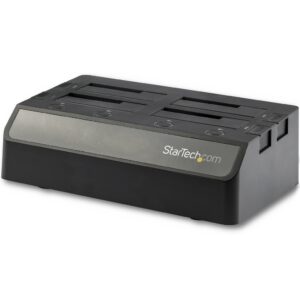 StarTech.com 4-Bay USB naar SATA HDD Docking Station, USB 10 Gbps, Externe 2.5 & 3.5" SSD / HDD Dock, SATA III, Hot-Swap Hard Dr