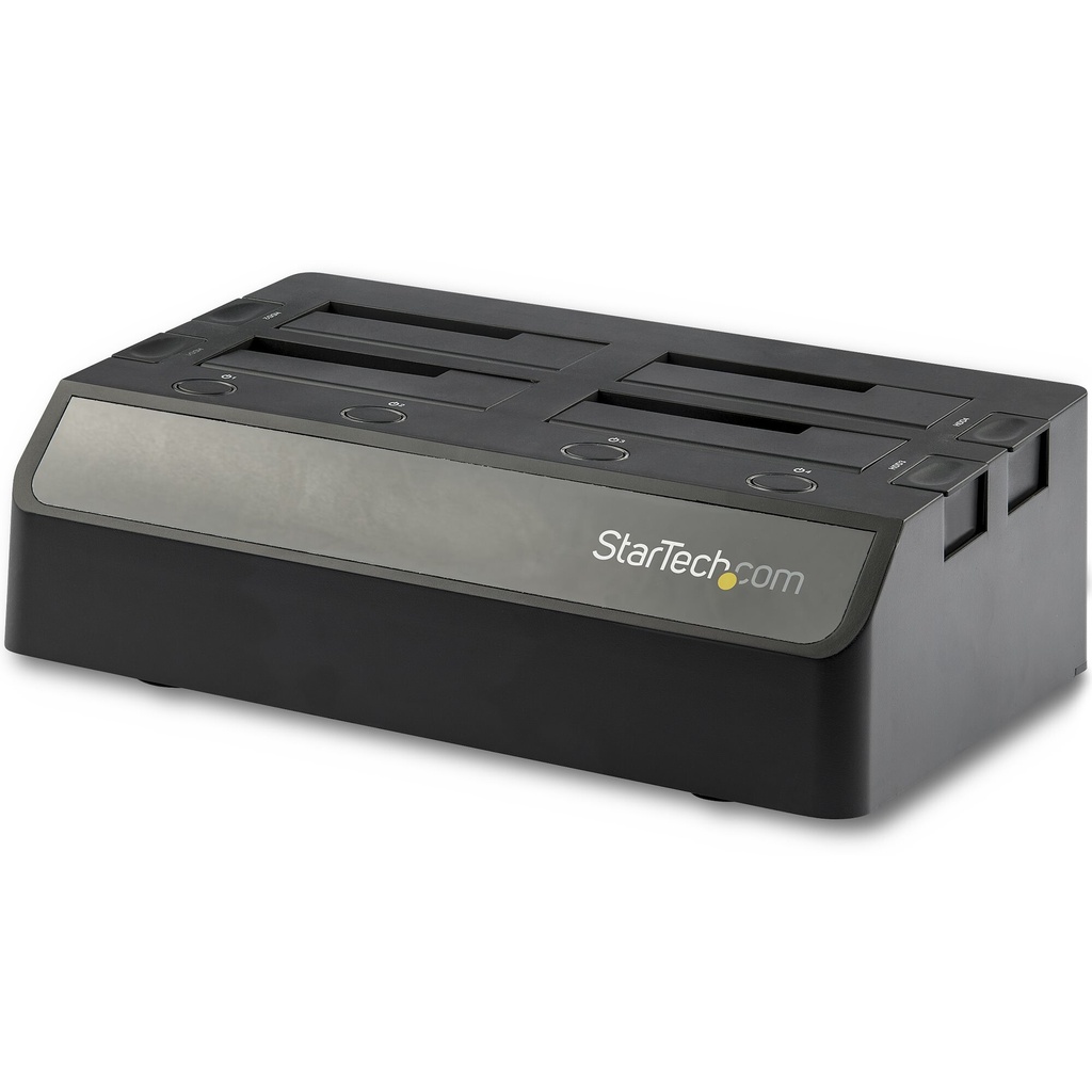 StarTech.com 4-Bay USB naar SATA HDD Docking Station, USB 10 Gbps, Externe 2.5 & 3.5" SSD / HDD Dock, SATA III, Hot-Swap Hard Dr