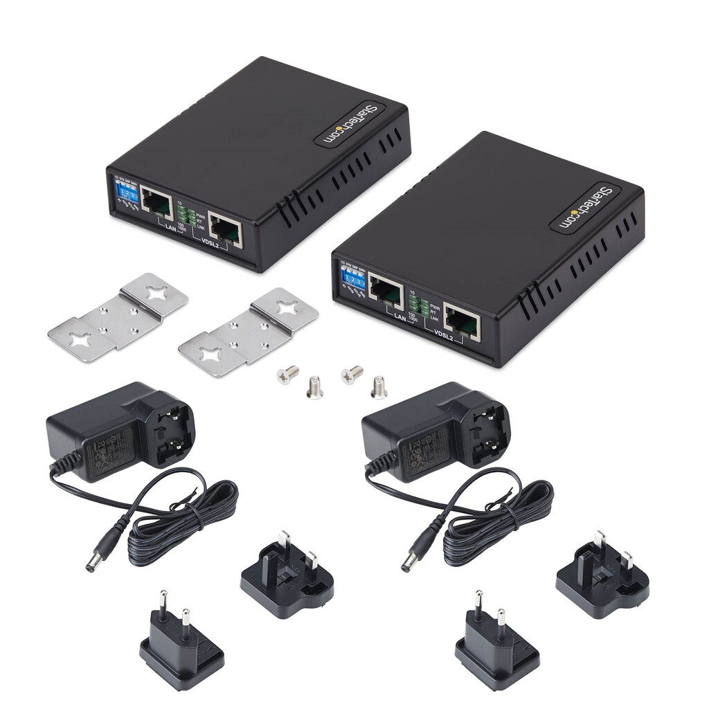 StarTech.com VDSL2 Ethernet Extender Kit via Single Pair Kabel, Tot 1km Long Range LAN Repeater over Telefoonlijn/CAT5e/CAT6, Ve - Afbeelding 7