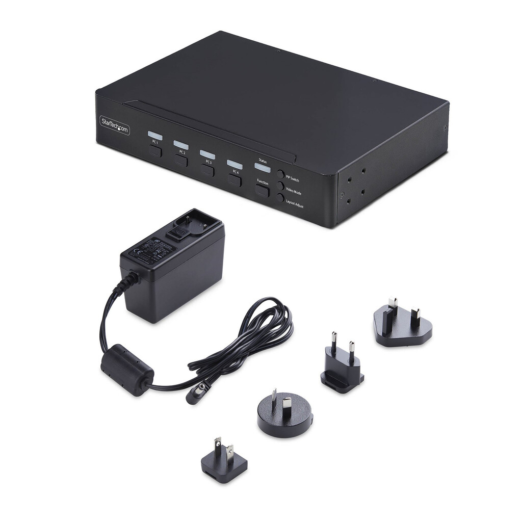 StarTech.com 4-port DisplayPort KVM-switch met Mouse Roaming en Multi-View / Picture-in-Picture, 4K 60Hz, USB 3.0 hub (5Gbps), H - Afbeelding 7
