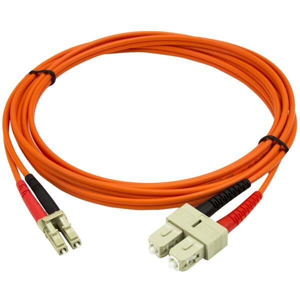 StarTech.com 2m Multimode 50/125 Duplex Glasvezel Netwerkkabel LC-SC - Afbeelding 2