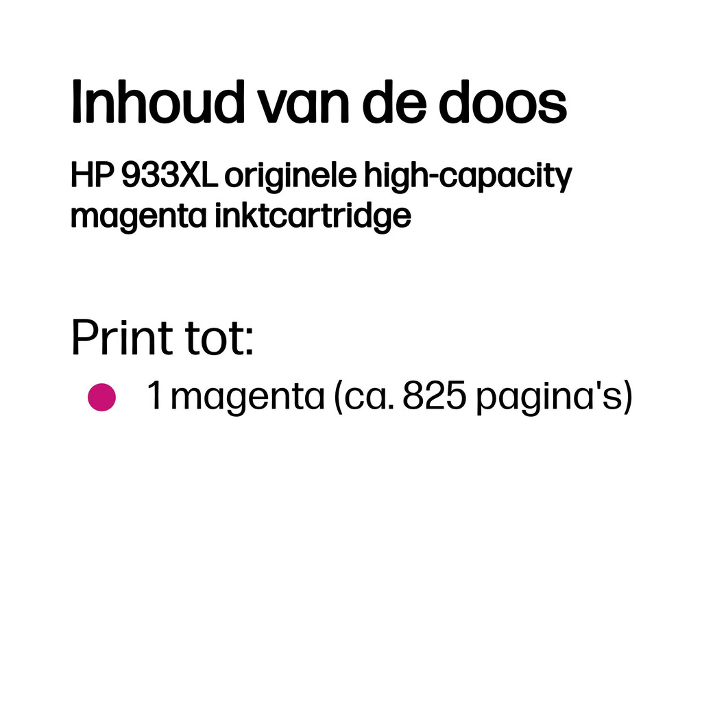 HP 933XL originele high-capacity magenta inktcartridge - Afbeelding 3