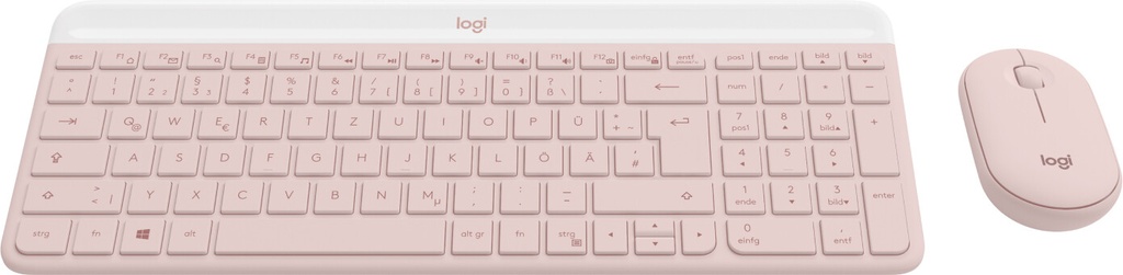 Logitech 920-011314 toetsenbord Inclusief muis Kantoor RF Draadloos QWERTZ Duits Roze - Afbeelding 2