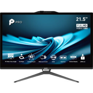 MSI Pro AP222T 14MA-613EU Intel® Core™ i3 i3-14100 54,6 cm (21.5") 1920 x 1080 Pixels Touchscreen Alles-in-één-pc 8 GB DDR4-SDRA