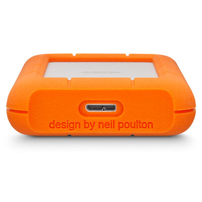 LaCie Rugged Mini externe harde schijf 2 TB 5400 RPM Micro-USB B 3.2 Gen 1 (3.1 Gen 1) Oranje, Zilver - Afbeelding 3