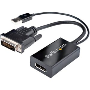StarTech.com DVI naar DisplayPort adapter - USB-voeding - 1920 x 1200 - DVI naar DisplayPort converter - videoadapter - DVI-D na